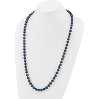 14K Yellow Gold 28" Freshwater Black Cultured Pearl Necklace - 87 Pearls by Monteluci Fine Jewelry