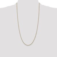 14K Yellow Gold 28-inch Box Chain Necklace with Lobster Clasp - 1.5mm Width by Oro Pregiato
