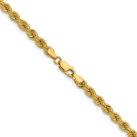 14K Yellow Gold 28" Rope Chain Necklace with Polished Finish - 4.2mm