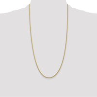14K Yellow Gold 28" Rope Chain with Lobster Clasp - 2.25mm Width