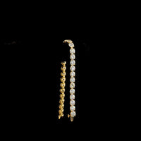 14K Yellow Gold 28-Stone Tennis Bracelet with Round Brilliant Cut Lab Diamonds - E-F VS1 Quality, 20.01 Carat Total Diamond Weight - Covaloro Fine Jewelry