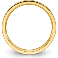 14K Yellow Gold 2mm Flat Comfort Fit Wedding Band - Size 4.5 (Engravable) by Luciano & Cie
