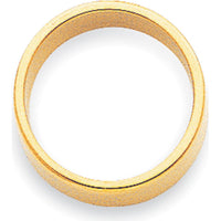 14K Yellow Gold 2mm Lightweight Flat Wedding Band - Size 6 by Luciano & Cie