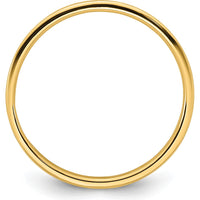 14K Yellow Gold 2mm Lightweight Flat Wedding Band - Size 6 by Luciano & Cie