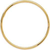 14K Yellow Gold 3.00mm Polished Slip-on Round Bangle Bracelet by Oro Pregiato