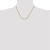 14K Yellow Gold 3.0mm Mariners Link Chain Necklace - 18 Inches by Oro Pregiato