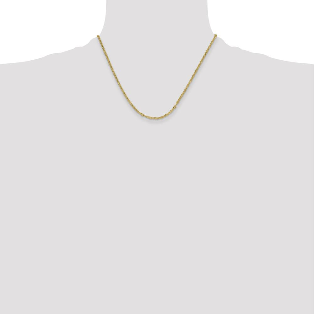 14K Yellow Gold 3.0mm Mariners Link Chain Necklace - 18 Inches by Oro Pregiato