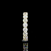 14K Yellow Gold 3/4 Eternity Band with 13 Round Brilliant Cut Lab Diamonds - 1.95 Carats Total Diamond Weight - Covaloro Fine Jewelry