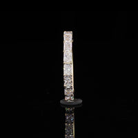 14K Yellow Gold 3/4 Eternity Band with East-West Set Radiant Cut Lab Diamonds - 1.21 Carat Total Weight, E-F Color, VS1 Clarity - Covaloro Fine Jewelry