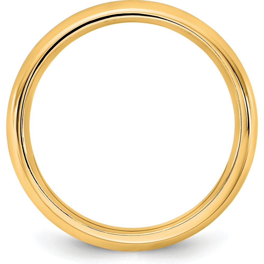 14K Yellow Gold 3.5mm Domed Comfort Fit Wedding Band by Luciano & Cie