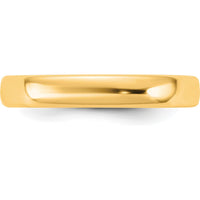 14K Yellow Gold 3.5mm European Comfort Fit Band - Polished Finish, Size 10 by Luciano & Cie