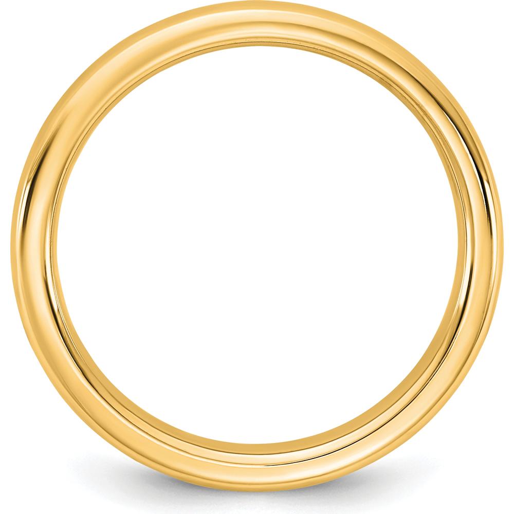 14K Yellow Gold 3.5mm European Comfort Fit Band - Size 5 by Luciano & Cie