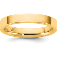 14K Yellow Gold 3.5mm Flat Comfort Fit Band - Size 11 by Luciano & Cie