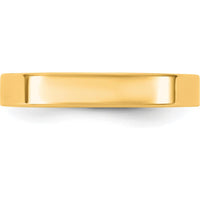 14K Yellow Gold 3.5mm Flat Comfort Fit Band - Size 11 by Luciano & Cie