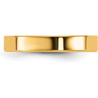 14K Yellow Gold 3.5mm Polished Flat Band Ring by Luciano & Cie