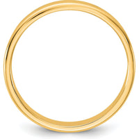 14K Yellow Gold 3.5mm Polished Flat Band Ring - Unisex, Size 11 by Luciano & Cie