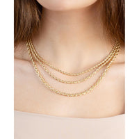 14K Yellow Gold 3.7mm Silk Rope Chain Necklace - 22" by Orozza Fine Jewelry