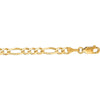 14K Yellow Gold 3.8mm Polished Figaro Chain Bracelet - 7" by Orozza Fine Jewelry