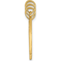 14K Yellow Gold 3-Piece Big Sis-Lil Sis-Mom Charm Pendant with Textured Detailing by Oro Pregiato