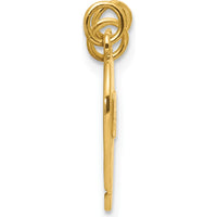 14K Yellow Gold 3-Piece Break-Apart "Big Sis" and "Lil Sis" Pendant Charm Set by Oro Pregiato