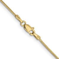 14K Yellow Gold 30" 1.1mm Round Snake Chain with Lobster Clasp by 0