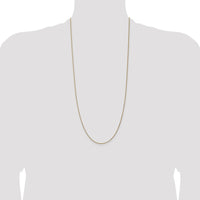 14K Yellow Gold 30" 1.25mm Spiga Chain Necklace with Lobster Clasp by Oro Pregiato