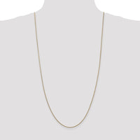 14K Yellow Gold 30" 1.4mm Round Snake Chain Necklace with Lobster Clasp by 0