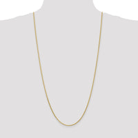 14K Yellow Gold 30" 1.9mm Diamond-Cut Parisian Wheat Chain with Lobster Clasp by Oro Pregiato