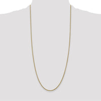 14K Yellow Gold 30" 2.2mm Forzantine Cable Chain with Lobster Clasp by Oro Pregiato