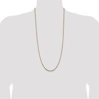 14K Yellow Gold 30" 2.5mm Box Chain with Lobster Clasp by Oro Pregiato