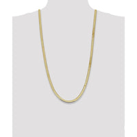 14K Yellow Gold 30" 5.5mm Herringbone Chain with Lobster Clasp - Polished Finish by 0