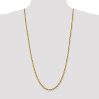 14K Yellow Gold 30" 5mm Solid Rope Chain with Lobster Clasp