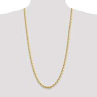 14K Yellow Gold 30" 6mm Rope Chain Necklace with Fancy Lobster Clasp