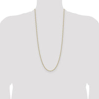 14K Yellow Gold 30" Beveled Paperclip Chain Necklace by Oro Pregiato
