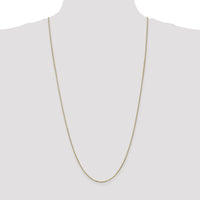 14K Yellow Gold 30" Box Chain Necklace with Lobster Clasp - 1.4mm by Oro Pregiato