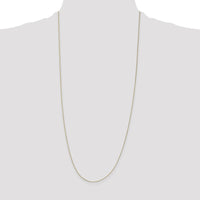 14K Yellow Gold 30" Box Chain Necklace with Spring Ring Clasp by Oro Pregiato