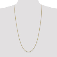 14K Yellow Gold 30" Box Chain with Lobster Clasp - 1.5mm Width by Oro Pregiato