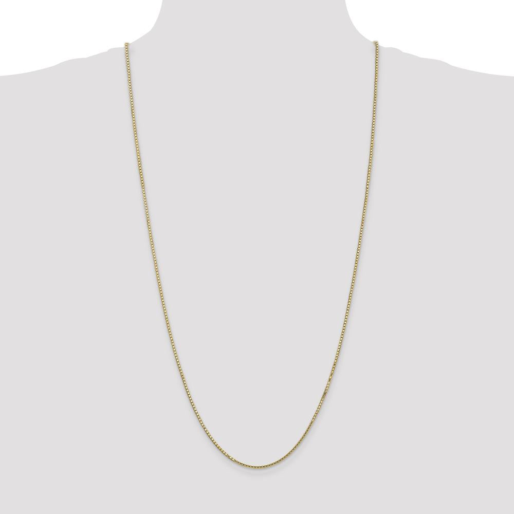 14K Yellow Gold 30" Box Chain with Lobster Clasp - 1.5mm Width by Oro Pregiato