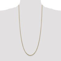 14K Yellow Gold 30" Box Chain with Lobster Clasp - 1.75mm Width by Oro Pregiato
