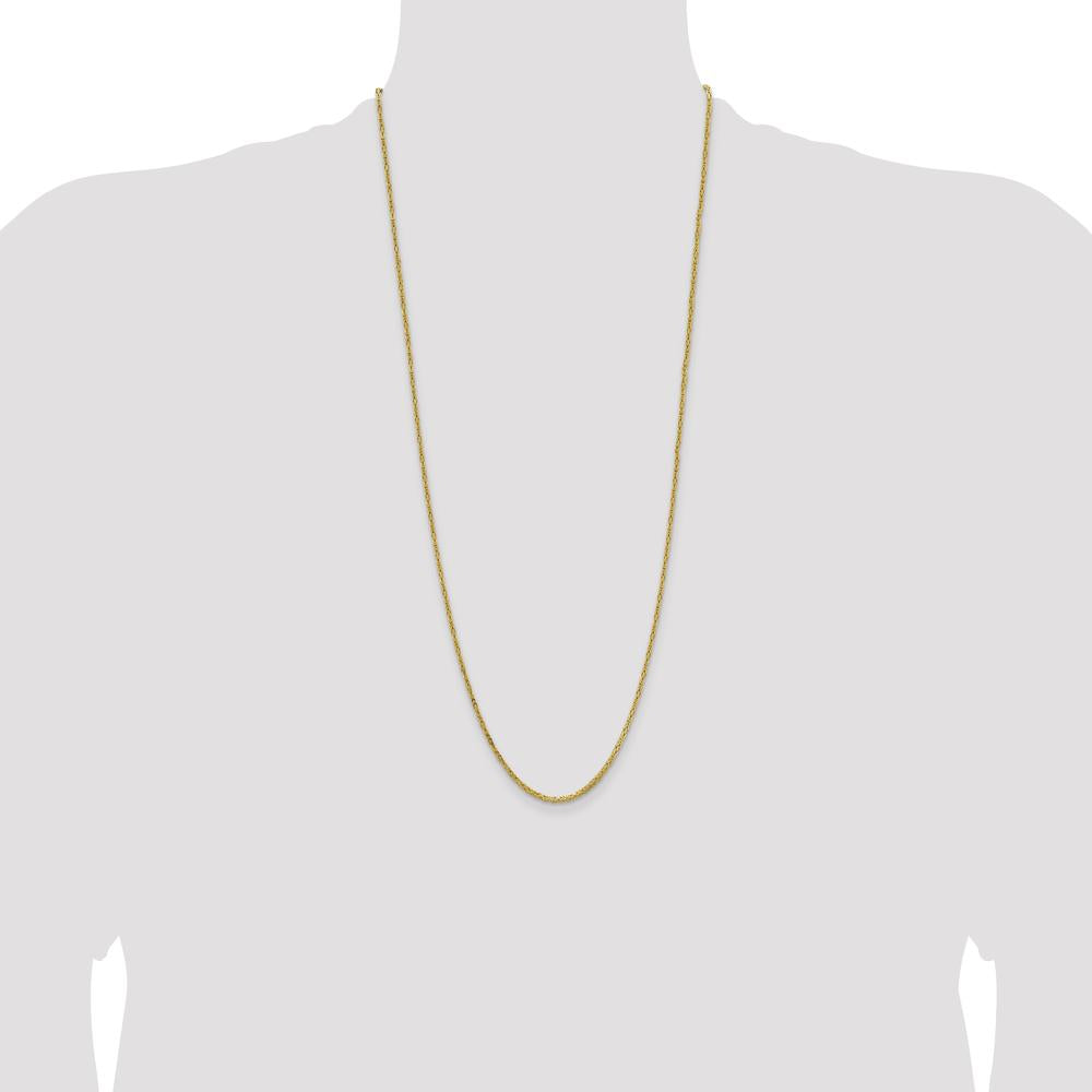 14K Yellow Gold 30" Byzantine Chain Necklace - 2mm Width by Oro Pregiato
