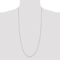 14K Yellow Gold 30" Diamond-Cut Cable Chain Necklace by Oro Pregiato