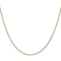 14K Yellow Gold 30" Diamond-Cut Cable Chain with Lobster Clasp by Oro Pregiato