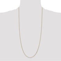 14K Yellow Gold 30" Diamond-Cut Cable Chain with Lobster Clasp by Oro Pregiato