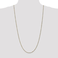 14K Yellow Gold 30" Diamond-Cut Milano Rope Chain Necklace with Lobster Clasp - 1.8mm by Oro Pregiato