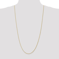 14K Yellow Gold 30" Diamond-Cut Parisian Wheat Chain - 1.5mm Width by Oro Pregiato