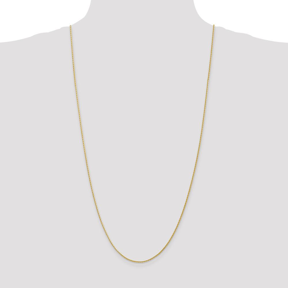 14K Yellow Gold 30" Diamond-Cut Parisian Wheat Chain - 1.5mm Width by Oro Pregiato