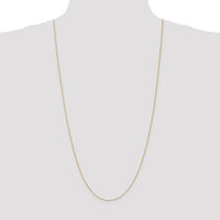 14K Yellow Gold 30" Diamond-Cut Parisian Wheat Chain with Lobster Clasp - 0.8mm by Oro Pregiato