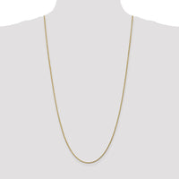 14K Yellow Gold 30" Diamond-Cut Rope Chain Necklace with Lobster Clasp - 1.75mm Solid Handcrafted Design
