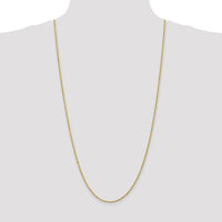 14K Yellow Gold 30" Diamond-Cut Rope Chain Necklace with Lobster Clasp - 2mm Width