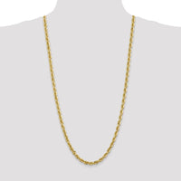 14K Yellow Gold 30" Diamond-cut Rope Chain with Fancy Lobster Clasp - 5.5mm Width